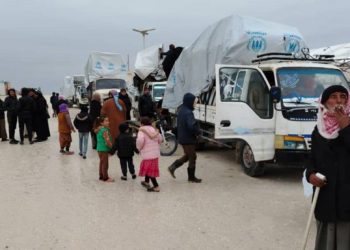 Eighty Syrian Families Leave Arisha Camp in Hasakah Countryside