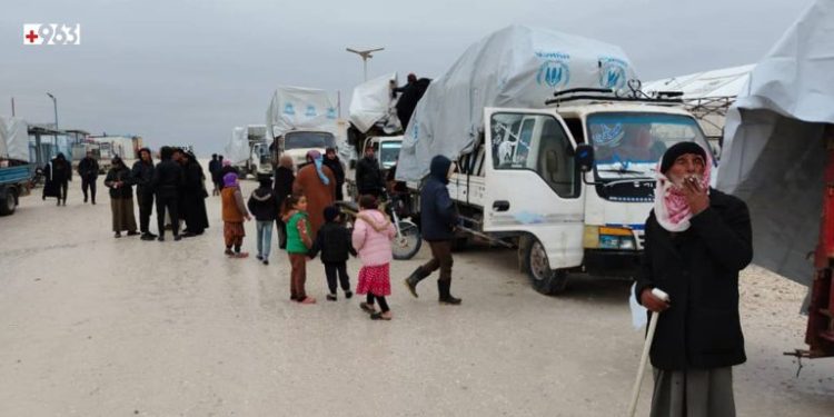 Eighty Syrian Families Leave Arisha Camp in Hasakah Countryside