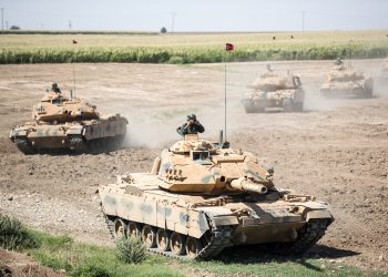 Joint military maneuvers by the Turkish and Iraqi armies near the border in the Silopi area of Şırnak province, southern Turkey, on September 26, 2017.