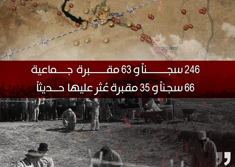 أكثر من 300 مقبرة جماعية وسجن.. أرقامٌ صادمة لجرائم “داعش” في سوريا