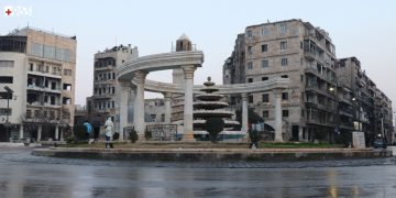 اندلاع حريق ضخم بسينما في حلب
