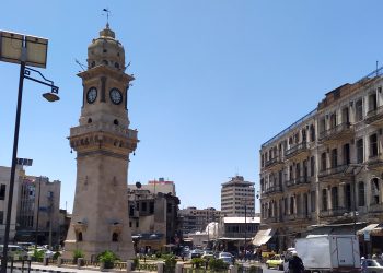 ساعة باب الفرج وسط محافظة حلب (963+)