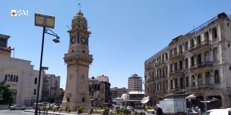 ساعة باب الفرج وسط محافظة حلب (963+)