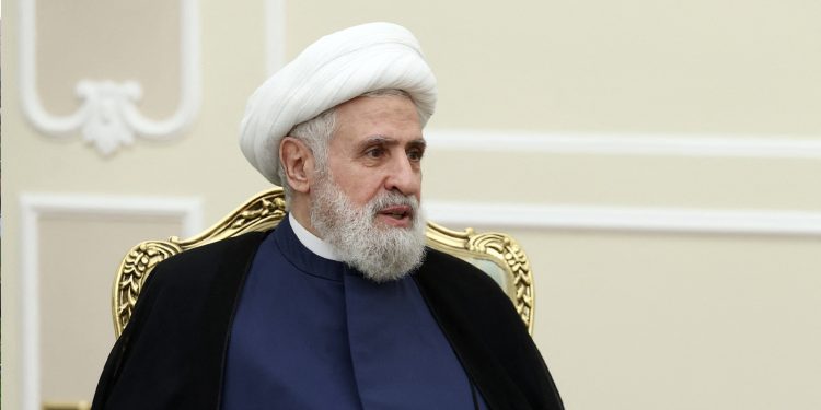 الأمين العام لحزب الله نعيم قاسم في طهران، إيران في 29 يوليو 2024. (أ ف ب).