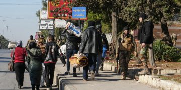 نزوح ما يقارب ثلاثة آلاف شخص من حلب إلى شمال شرقي سوريا