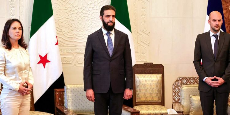 بيان فرنسي – ألماني من دمشق: العملية الانتقالية يجب أن تمثل المجتمع السوري