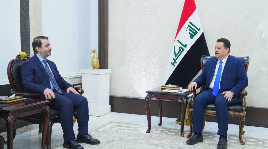 وزير الخارجية العراقي ونظيره السوري، بغداد العراق، 14 مارس 2025 (ا ف ب)