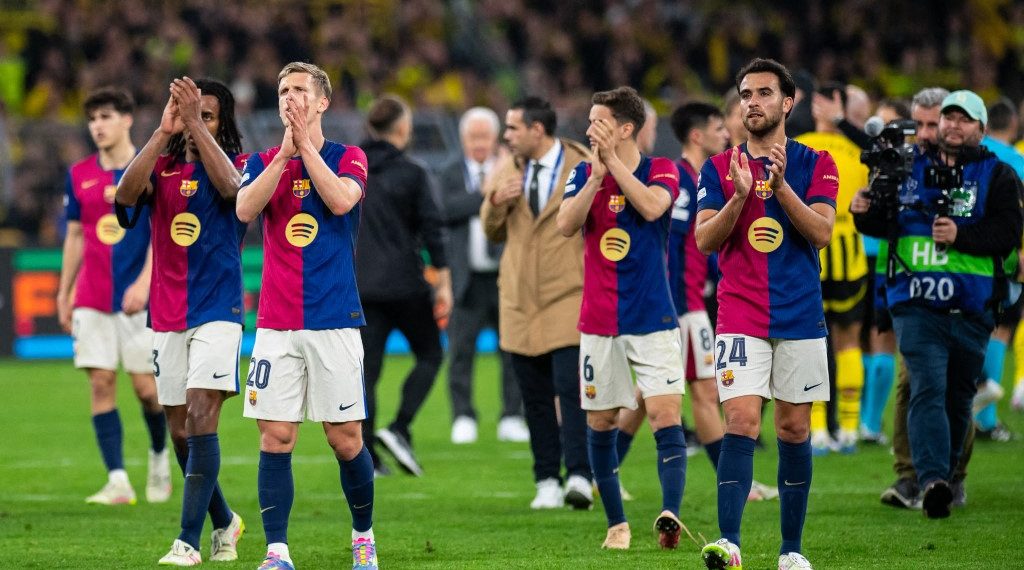 برشلونة يتجاوز دورتموند بصعوبة في ربع نهائي دوري الأبطال