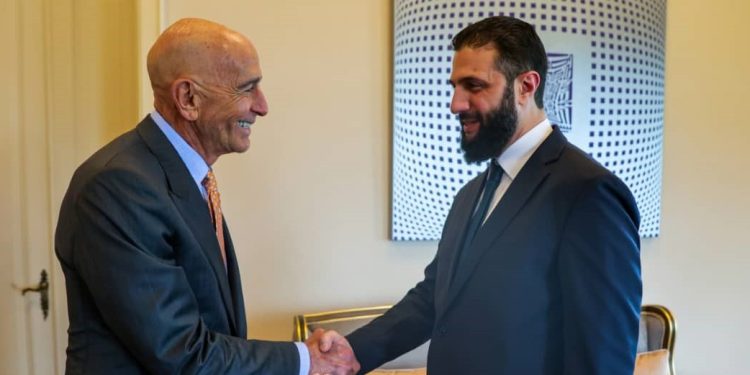 الشرع يبحث مع المبعوث الأميركي عدد من الملفات 