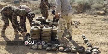 إزالة 150 لغماً أرضياً شرقي سوريا