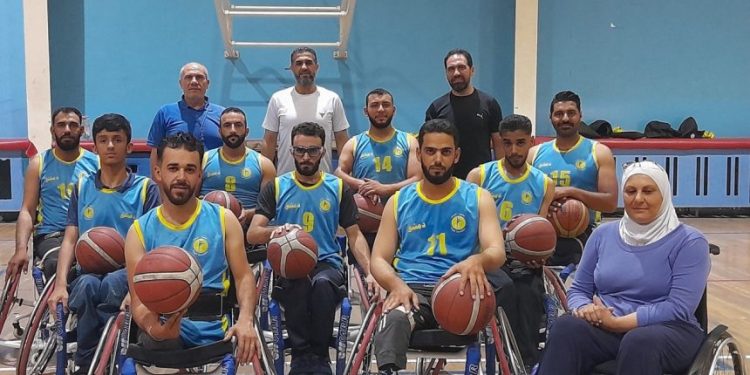 منتخب دمشق لكرة السلة على الكراسي المتحركة يشارك في بطولة غرب آسيا