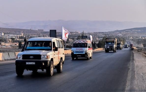 قافلة مساعدات جديدة تدخل محافظة السويداء جنوبي سوريا