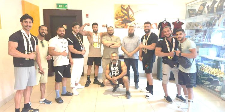لاعبون في المنتخب السوري لكمال الأجسام (صفحة الاتحاد الرياضي فايسبوك)
