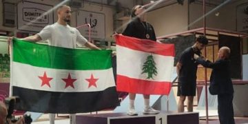  محمد البرغش يحرز الميدالية الفضية لسوريا في البطولة العربية للجمباز