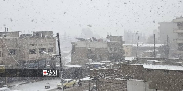 هطولات ثلجية وأمطار غزيرة في مناطق متفرقة من سوريا