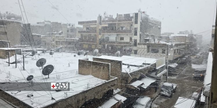 هطولات ثلجية وأمطار غزيرة في مناطق متفرقة من سوريا