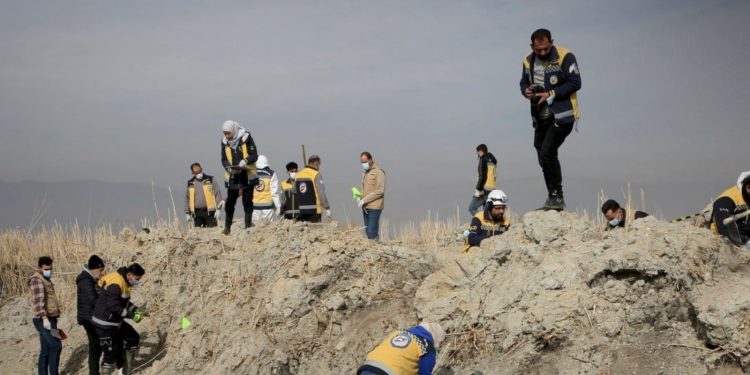 العثور على مقبرة جماعية في ريف دمشق