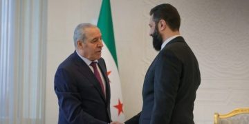 الشرع يلتقي نائب الرئيس الفلسطيني