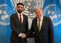 علبي يؤكد لغوتيريش حرص سوريا على تعزيز التعاون مع الأمم المتحدة للحفاظ على سيادة البلاد