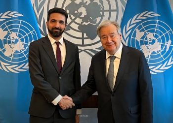 علبي يؤكد لغوتيريش حرص سوريا على تعزيز التعاون مع الأمم المتحدة للحفاظ على سيادة البلاد