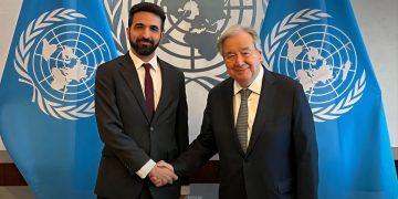 علبي يؤكد لغوتيريش حرص سوريا على تعزيز التعاون مع الأمم المتحدة للحفاظ على سيادة البلاد