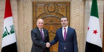 الشيباني يبحث مع وزير الخارجية العراقي العلاقات الثنائية