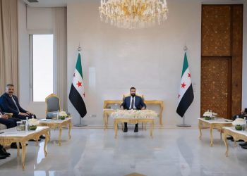 الشرع يستقبل وزير الداخلية التركي في قصر الشعب