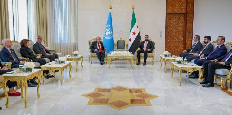 الشيباني: اتفقنا مع غوتيريش على خطط للتعافي وإعادة إعمار سوريا