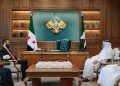 الشرع والخليفي يبحثان سبل إعادة إعمار سوريا